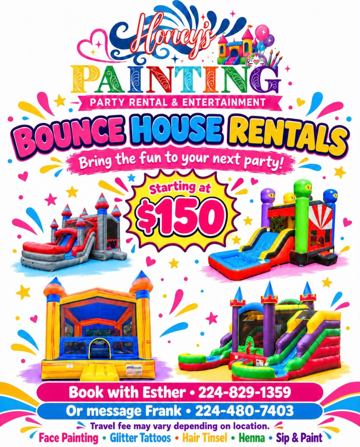Bounce house rentals from $150